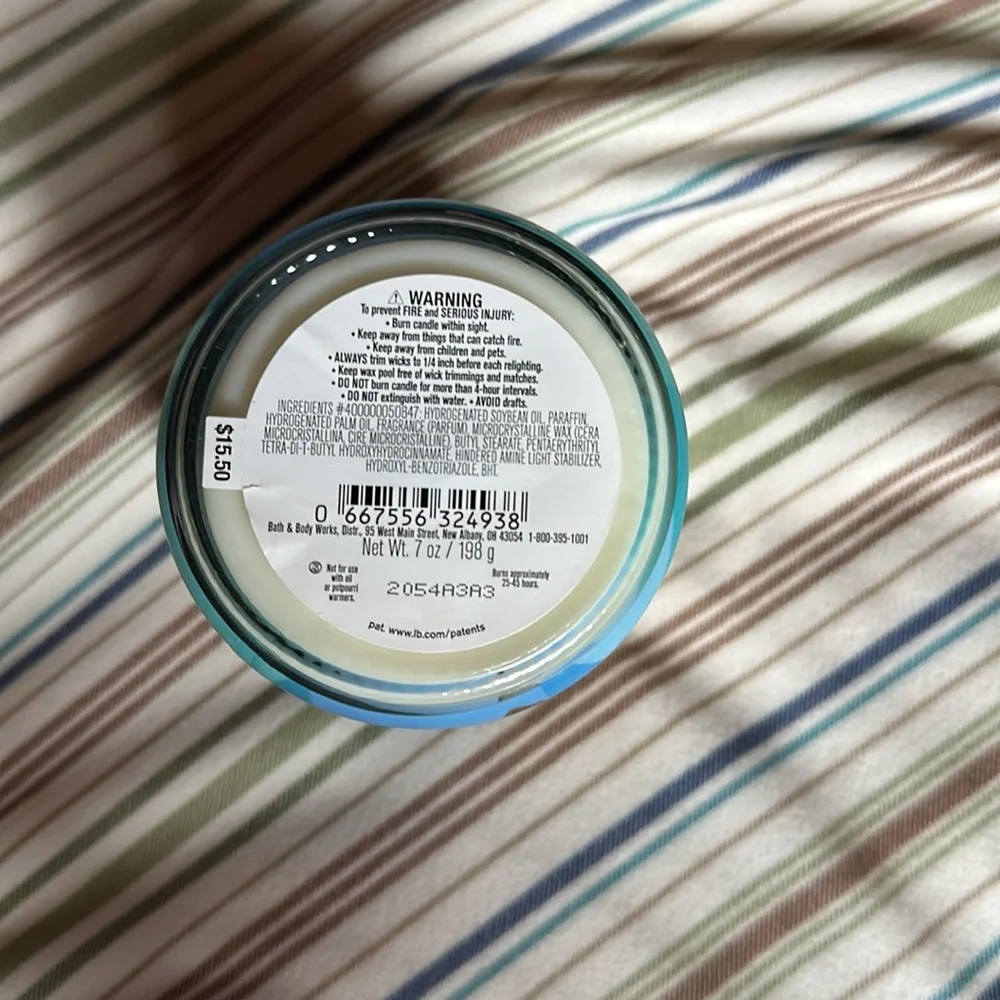 Bath & Body Works Warm Ocean Breeze Single Wick Candle